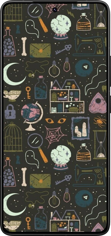 Силиконовый чехол Колдовской принт для Xiaomi Poco F7 Ultra - 6425u-4086 изображение 