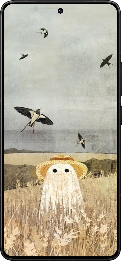 Силиконовый чехол Призрак в поле для Xiaomi Redmi K80 Pro - 6427u-4145 изображение 