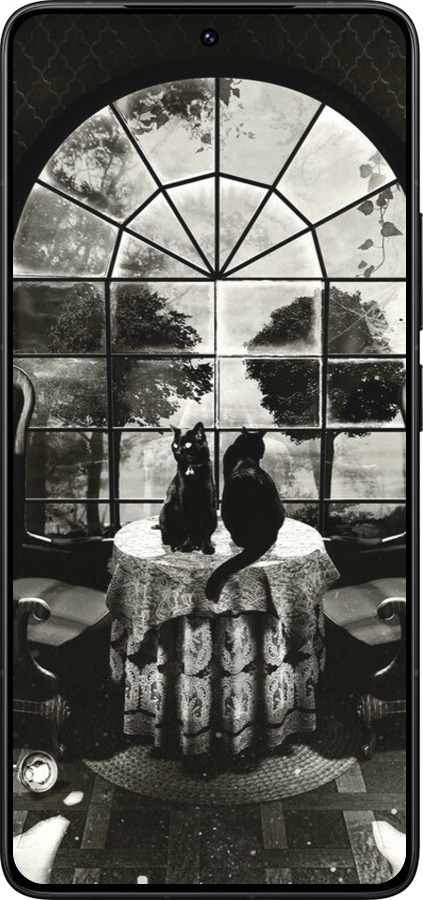 Силиконовый чехол Череп и коты для Xiaomi Poco F7 Ultra - 6432u-4086 изображение 