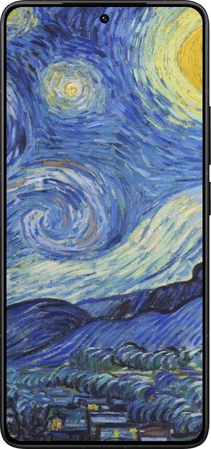 Силиконовый чехол «Звездная ночь» Винсента Ван Гога для Xiaomi Redmi K80 Pro - 6433u-4145 изображение 