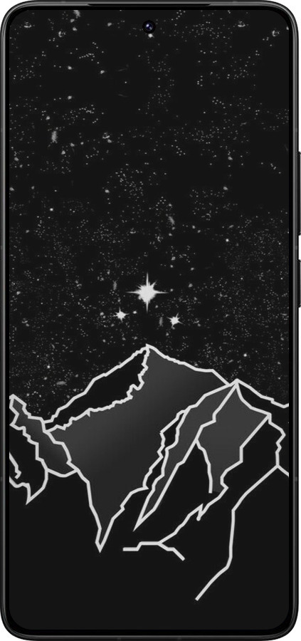 Силиконовый чехол Минималистический горный пейзаж для Xiaomi Redmi K80 Pro - 6438u-4145 изображение 