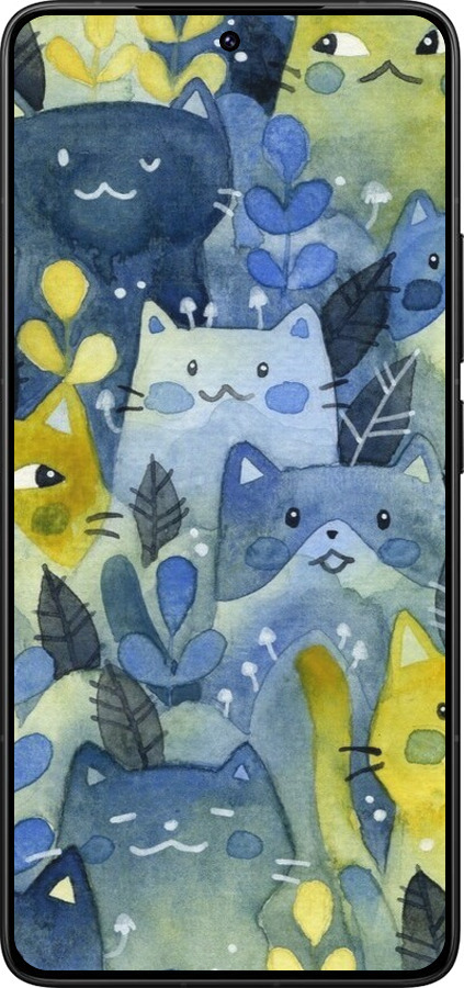 Силиконовый чехол С изображением кошачьего леса для Xiaomi Poco F7 Ultra - 6447u-4086 изображение 