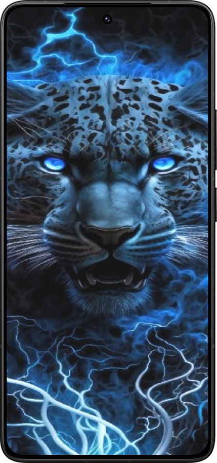 Силіконовий чехол Крижаний леопард для Xiaomi Poco F7 Ultra - 6460u-4086 изображение 