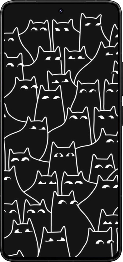 Силиконовый чехол С изображением кошек для Xiaomi Poco F7 Ultra - 6470u-4086 изображение 