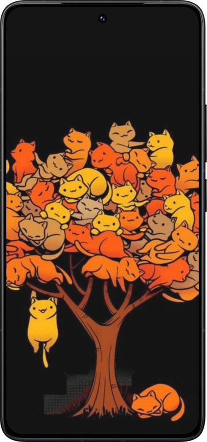 Силіконовий чехол Дерево та котики для Xiaomi Redmi K80 Pro - 6516u-4145 изображение 