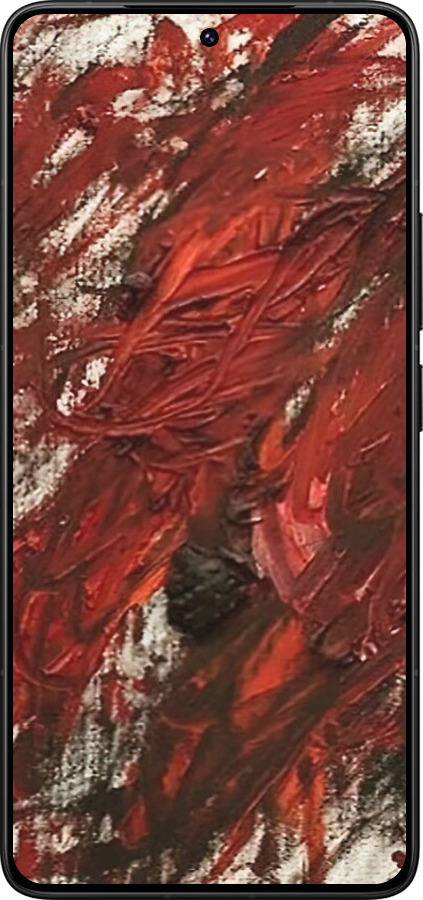 Силиконовый чехол Абстрактная композиция в красных тонах для Xiaomi Redmi K80 Pro - 6541u-4145 изображение 