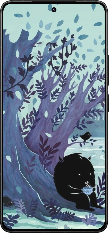 Силиконовый чехол Арт принт Тихое место чая для Xiaomi Poco F7 Ultra - 6544u-4086 изображение 