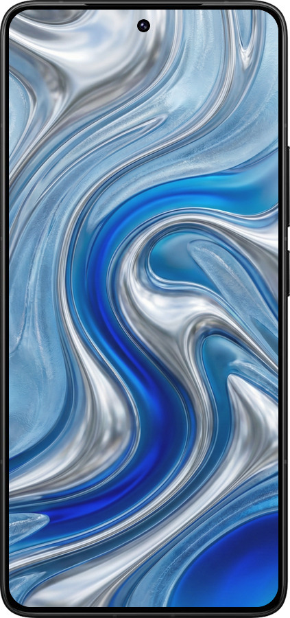 Силіконовий чехол Liquid Chrome для Xiaomi Redmi K80 Pro - 6781u-4145 изображение 