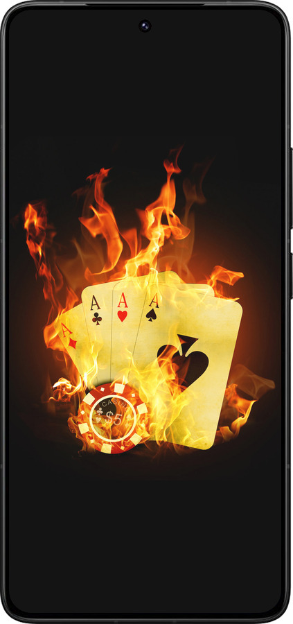 Силиконовый чехол Горящие карты для Xiaomi Redmi K80 Pro - 839u-4145 изображение 