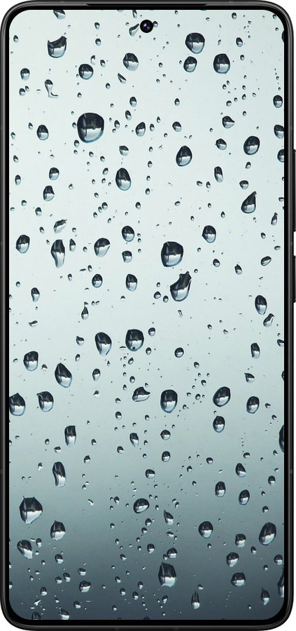 Силиконовый чехол Стекло в каплях для Xiaomi Poco F7 Ultra - 848u-4086 изображение 