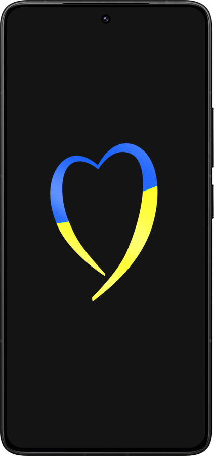 Силиконовый чехол Жёлто-голубое сердце для Xiaomi Redmi K80 Pro - 885u-4145 изображение 