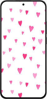 Силиконовый чехол Сердечки 2 для Xiaomi POCO F7 - 4763u-4228 изображение 