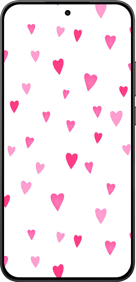 Силиконовый чехол Сердечки 2 для Xiaomi POCO F7 - 4763u-4228 изображение 