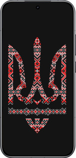 Силиконовый чехол Герб - вышиванка на черном фоне для Xiaomi Redmi K90 5G - 1196u-4237 изображение 