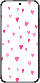 Силиконовый чехол Сердечки 2 для Xiaomi POCO F8 Pro - 4763u-4231 изображение 