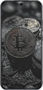 Силиконовый чехол Black Bitcoin для Xiaomi POCO F8 Pro - 6090u-4231 изображение 