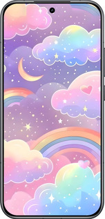 Силиконовый чехол Облака и радуга для Xiaomi POCO F8 Pro - 6312u-4231 изображение 
