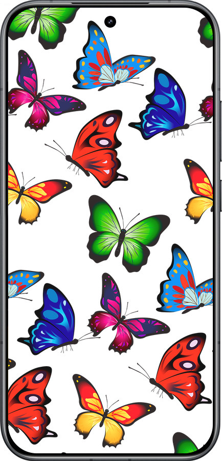 Силиконовый чехол Красочные мотыльки для Xiaomi Redmi K90 5G - 4761u-4237 изображение 