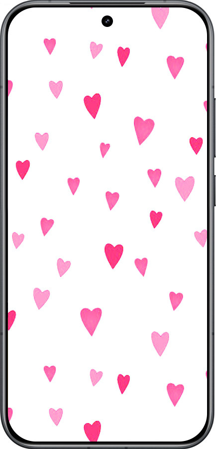 Силиконовый чехол Сердечки 2 для Xiaomi POCO F8 Pro - 4763u-4231 изображение 