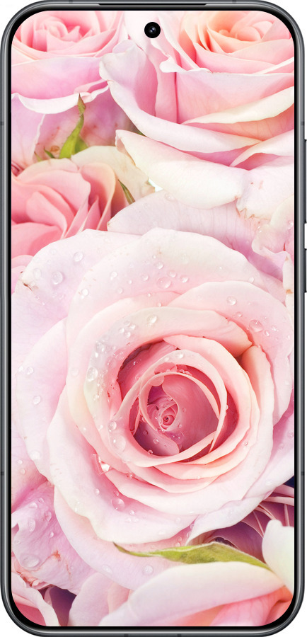 Силиконовый чехол Розы для Xiaomi POCO F8 Pro - 525u-4231 изображение 