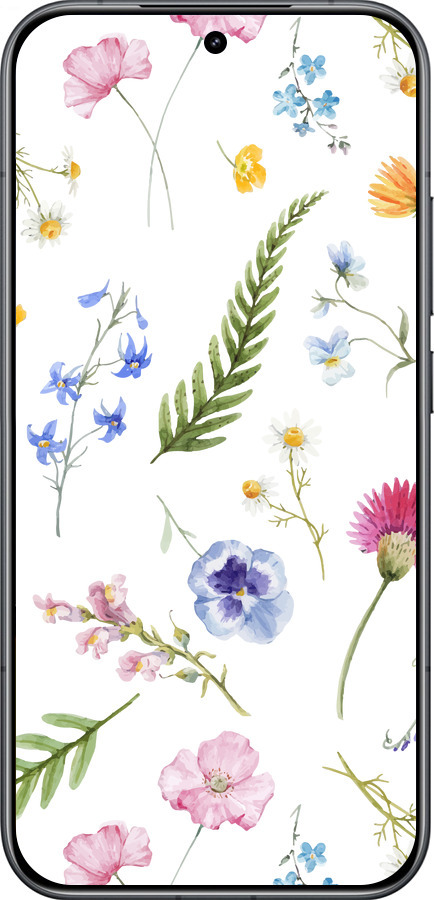 Силіконовий чехол Квітковий фон v2 для Xiaomi POCO F8 Pro - 5472u-4231 изображение 