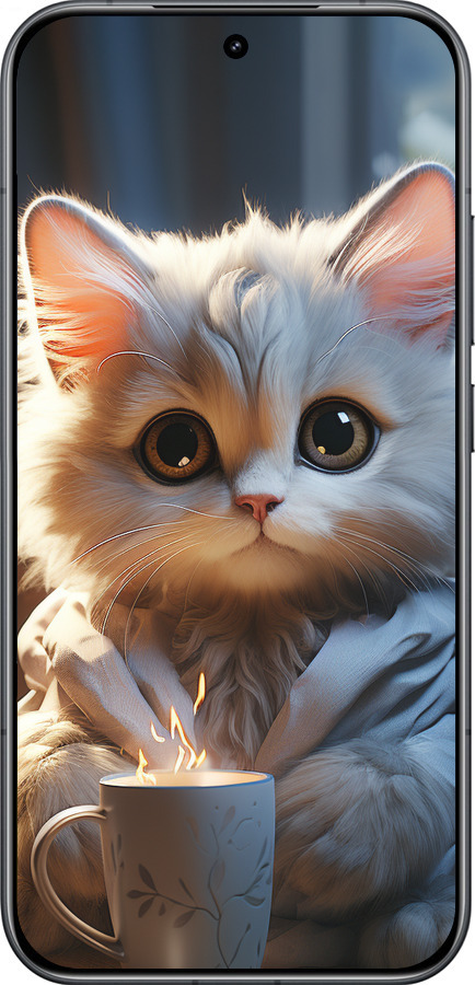 Силиконовый чехол White cat для Xiaomi Redmi K90 5G - 5646u-4237 изображение 