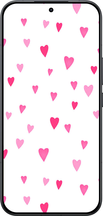 Силиконовый чехол Сердечки 2 для Xiaomi Poco F8 Ultra - 4763u-4232 изображение 
