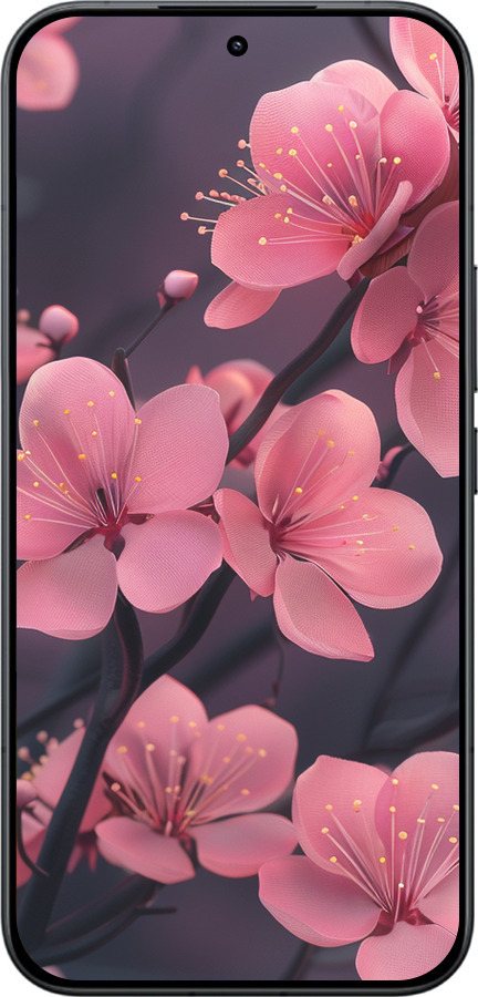 Силіконовий чехол Пурпурова сакура для Xiaomi Redmi K90 Pro Max 5G - 6075u-4236 изображение 