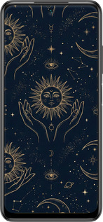 TPU чехол Celestial Harmony: Sun & Moon Gold Mystic Pattern для Xiaomi Redmi Note 10T - 6778b-2484 изображение 