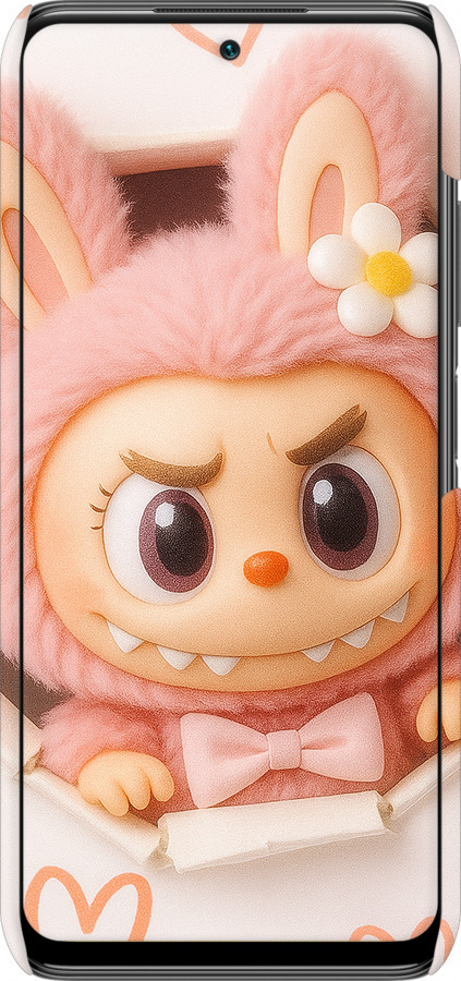 3D пластиковый матовый чехол Лабубу 2 для Xiaomi Poco M3 Pro - 6710m-2369 изображение 