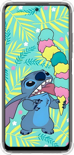 Силикон с усиленными углами чехол Стич для Xiaomi Redmi Note 10 5G - 6361sp-2556 изображение 