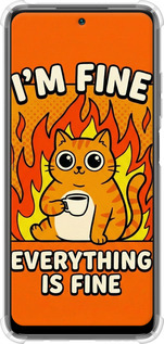 Силіконовий протиударний с посиленими кутами чехол Funny Cat для Xiaomi Redmi Note 10 5G - 6786sp-2556 изображение 