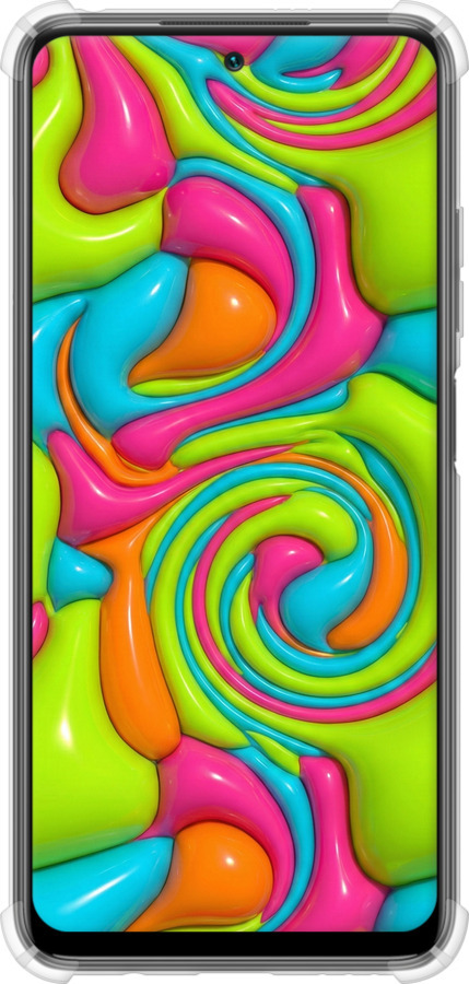 Силіконовий протиударний с посиленими кутами чехол Y2K Jelly Dream для Xiaomi Redmi Note 10T - 6780sp-2484 изображение 