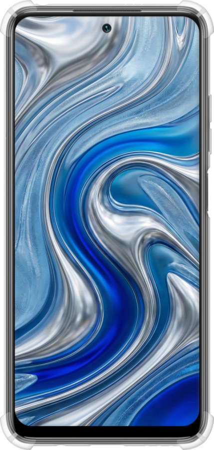 Силикон с усиленными углами чехол Liquid Chrome для Xiaomi Redmi Note 10 5G - 6781sp-2556 изображение 