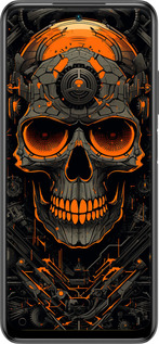 Силиконовый чехол Череп для Xiaomi Redmi Note 10 5G - 5952u-2556 изображение 