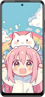 2D пластиковый чехол Девочка аниме радуга для Xiaomi Poco M3 Pro - 6304t-2369 изображение 