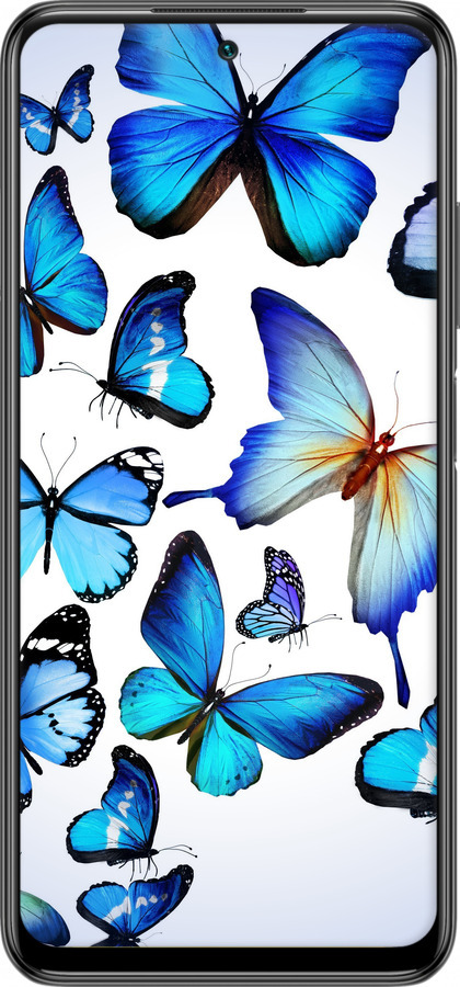 Силіконовий чехол Метелики для Xiaomi Redmi Note 10 5G - 6023u-2556 изображение 
