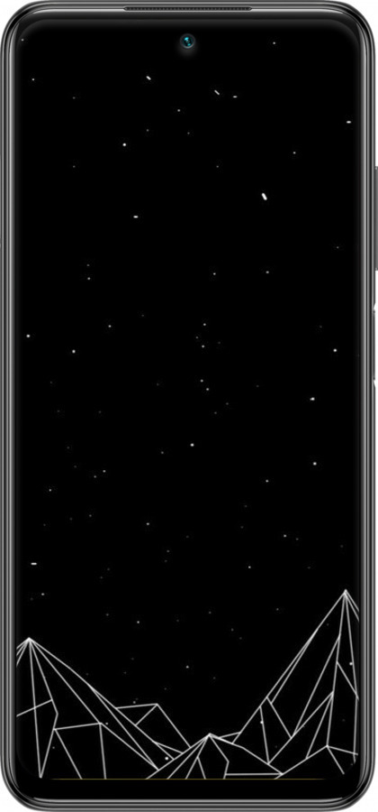Силиконовый чехол Черно белые абстрактные горы для Xiaomi Redmi Note 10 5G - 6437u-2556 изображение 