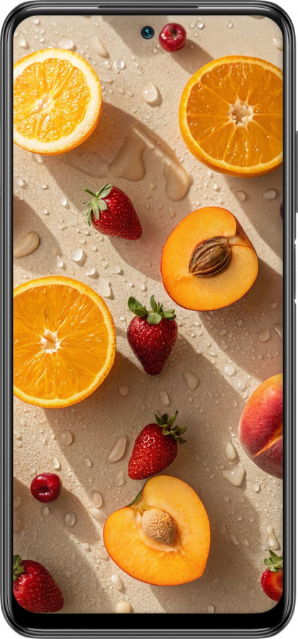 Силиконовый чехол Фрукты 3 для Xiaomi Redmi Note 10T - 6703u-2484 изображение 