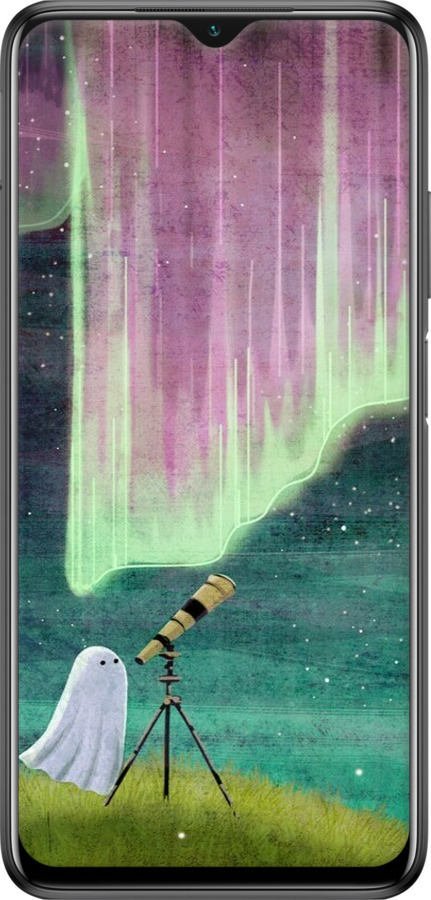 TPU чехол Привидение и звезды для Xiaomi Poco M3 - 6443b-2200 изображение 