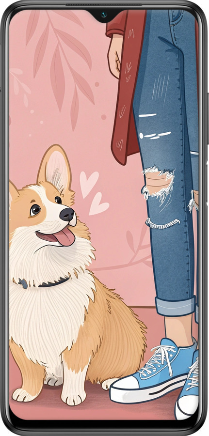 TPU чехол Корги 3 для Xiaomi Poco M3 - 6707b-2200 изображение 