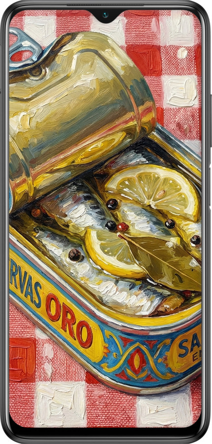 TPU чехол Vintage Sardine Tin Phone для Xiaomi Poco M3 - 6772b-2200 изображение 