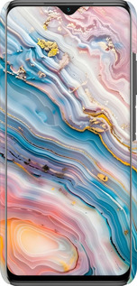 3D пластиковий матовий чехол Мрамор красивый для Xiaomi Poco M3 - 6376m-2200 изображение 
