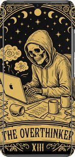 3D пластиковий матовий чехол The Overthinker для Xiaomi Poco M3 - 6774m-2200 изображение 