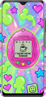 3D пластиковый матовый чехол Y2K Aesthetic Retro Pet: Годуй мене кавою для Xiaomi Poco M3 - 6784m-2200 изображение 