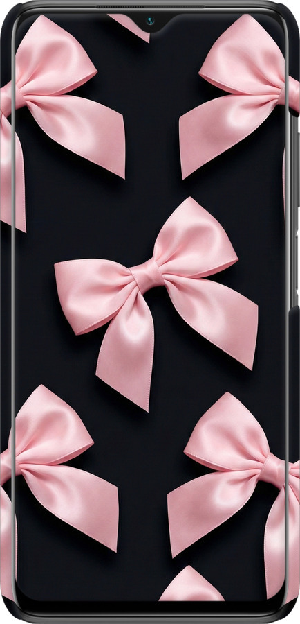 3D пластиковый матовый чехол Coquette Ribbons Dark Coquette для Xiaomi Poco M3 - 6767m-2200 изображение 