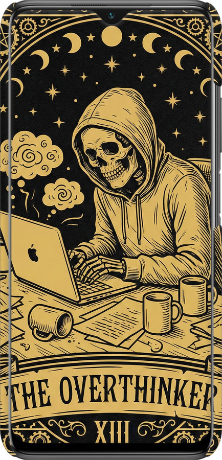 3D пластиковий матовий чехол The Overthinker для Xiaomi Poco M3 - 6774m-2200 изображение 