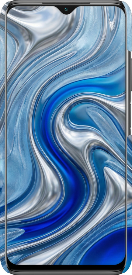 3D пластиковый матовый чехол Liquid Chrome для Xiaomi Poco M3 - 6781m-2200 изображение 