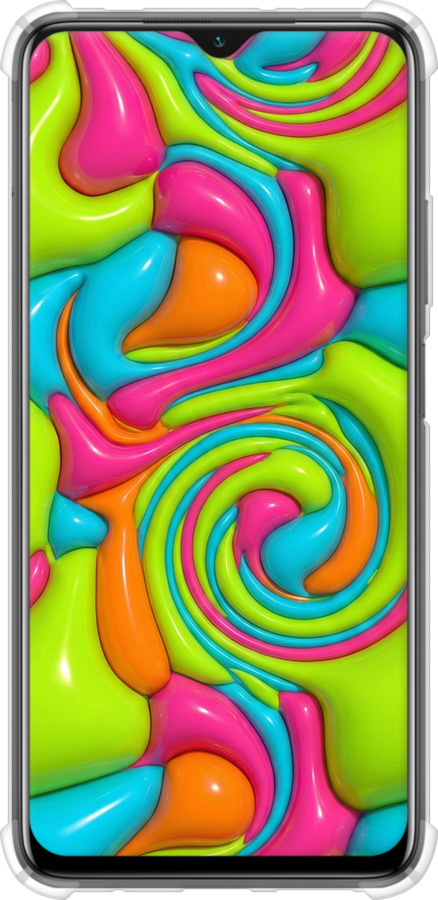 Силіконовий протиударний с посиленими кутами чехол Y2K Jelly Dream для Xiaomi Poco M3 - 6780sp-2200 изображение 