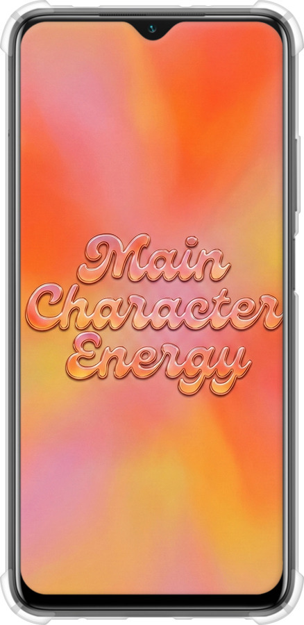 Силикон с усиленными углами чехол Aura Gradient Main Character Energy Aesthetic Y2K для Xiaomi Poco M3 - 6783sp-2200 изображение 